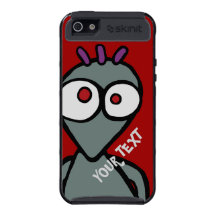 iPhone 5 Skinit Case, Funny Alien Cartoon Template