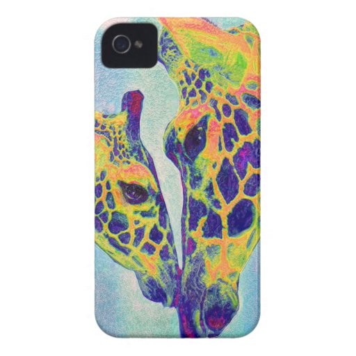 iPhone bleu de girafe Étuis iPhone 4