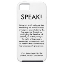 iPhone Case - First Amendment iPhone 5 Cases