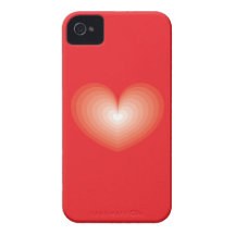 iphone Case Mate Barely There heart gradient case iPhone 4 Case-Mate Case