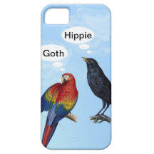 Iphone drôle hippie de Goth 5 cas Coques Case-Mate iPhone 5