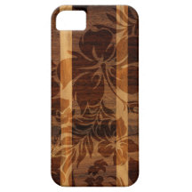 iPhone en bois de planche de surf de Faux de plage Coques iPhone 5