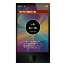 iPhone Look Alike Dark Business Card