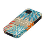 iPhone personnalisé par fleur chic d'éclat d'étoil Coque iPhone 4 De Case-Mate