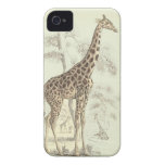 iphone vintage de girafe étui iPhone 4