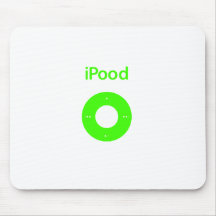 Ipod spoof Ipood green Mouse Pad