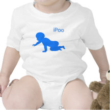ipooblue baby bodysuit