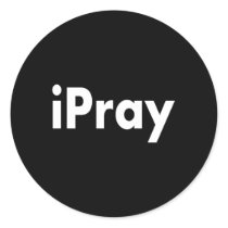 iPRAY Round Stickers