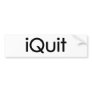 iQuit (Jobs) Bumper Stickers