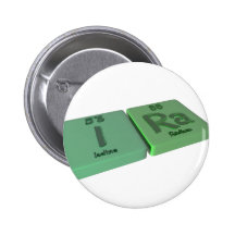 Ira as Iodine I and Radium Ra Pin