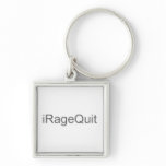 iRageQuit Rage Quitting Gamer Keychains