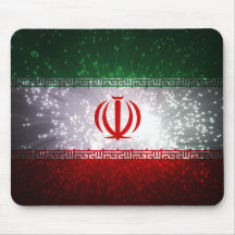 Iran Flag Firework Mousepad