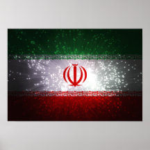 Iran Flag Firework Posters