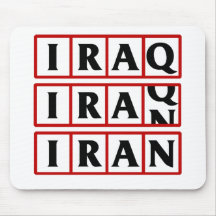 Iran to Iraq Mouse Pads