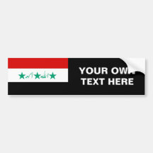Iraq Flag Bumper Stickers