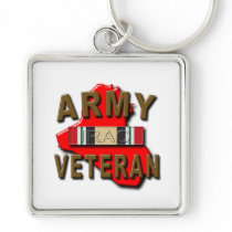Iraq Veteran Service Ribbon, ARMY Keychain