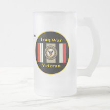 Iraq War Veteran "Navy" Stein Mugs
