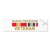 Iraqi Freedom Veteran - Bumper Sticker