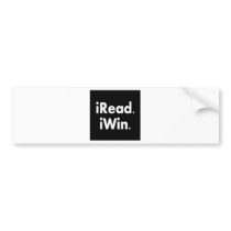 iRead. iWin.  School incentive bumper stickers