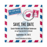 Ireland Air Mail Wedding Save the Date magnets