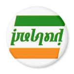 'Ireland' Ambigram magnets