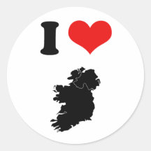 IRELAND AND NORTHERN IRELAND ROUND STICKERS
