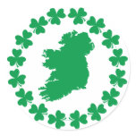Ireland and Shamrocks stickers
