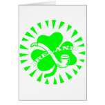 Ireland Clover w/ Pipe Card