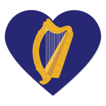 ireland coat of arms heart sticker