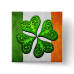 Ireland Colours Celtic Charm Pinback Buttons