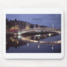 Ireland Dublin Bridge night (St.K) Mousepad