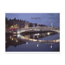 Ireland Dublin Bridge night (St.K) Postcard