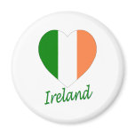 Ireland Flag Heart magnets