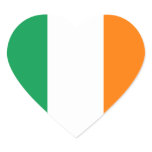 Ireland Flag Heart Sticker
