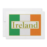 Ireland Flag Custom Invitation
