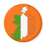 Ireland flag map magnets