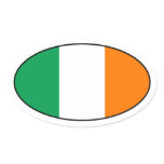 Ireland Flag Oval Sticker
