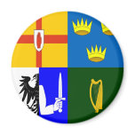 Ireland Four provinces Magnet