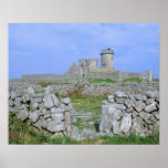 Ireland, Inishmore, Aran Island, Dun Aengus Fort Poster