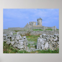 Ireland, Inishmore, Aran Island, Dun Aengus Fort Poster