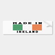 Ireland Made In Designs Bumper Stickers