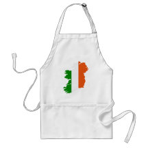 Ireland map aprons