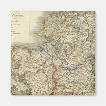 Ireland map fridge magnets