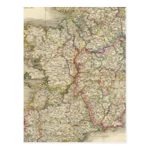 Ireland map post cards