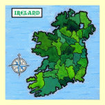 Ireland Map posters
