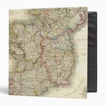 Ireland map vinyl binder