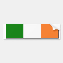 Ireland Name Flag Bumper Sticker