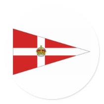 Ireland pennant round sticker