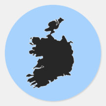 IRELAND ROUND STICKER