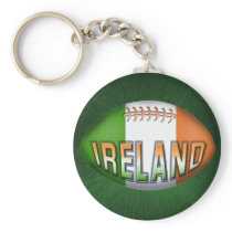 Ireland Rugby Ball Keychain
